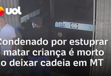 Condenado por estuprar e matar criança é morto ao deixar cadeia em MT