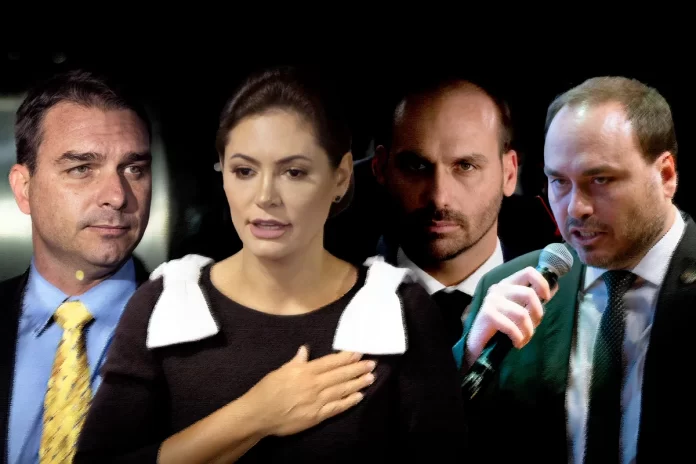 michelle-e-filhos-de-bolsonaro