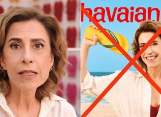 Direita no Brasil boicota Havaianas após comercial com Fernanda Torres