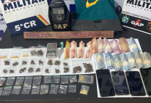 Polícia Militar prende dois faccionados em flagrante suspeitos por tráfico de drogas em cidade de MT