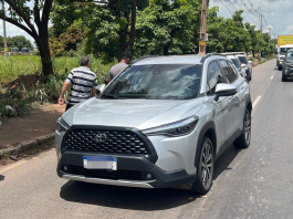 Vigia Mais MT auxilia PM e Ciopaer a prender suspeito de roubar Corolla em Cuiabá