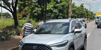 Vigia Mais MT auxilia PM e Ciopaer a prender suspeito de roubar Corolla em Cuiabá