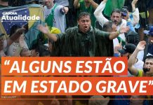 RAIO atinge MANIFESTANTES em caminhada de NIKOLAS FERREIRA em Brasília