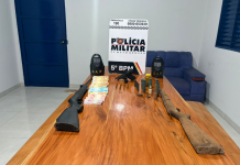 Polícia Militar prende homem por porte ilegal de arma de fogo em cidade de MT
