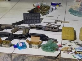 Força Tática apreende diversas armas de fogo, munições e drogas em Rondonópolis