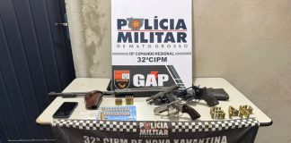 Polícia Militar prende faccionado com armas de fogo e munições em cidade de MT