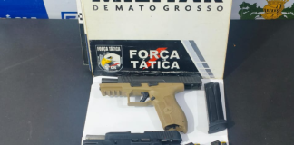 Força Tática prende dois homens por porte ilegal de arma de fogo em cidade de MT