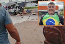 Homem que ficou preso às ferragens em grave colisão entre carro e caminhões sai ileso e dispensa atendimento médico