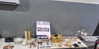 Polícia Militar prende mulher com 15 tabletes de maconha e pistola em Várzea Grande