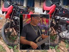 Integrante da banda ‘Os Amigos’ fica gravemente ferido em batida entre motocicletas em Cuiabá