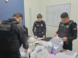 Polícia Civil cumpre ordens judiciais contra empresa investigada por fraude em obras de escolas em Guarantã do Norte