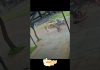 Vídeo mostra momento em que caminhonete atinge postes e homem retira mulher ferida em Sorriso