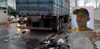 Motociclista morre após colisão com caminhão na Avenida dos Trabalhadores