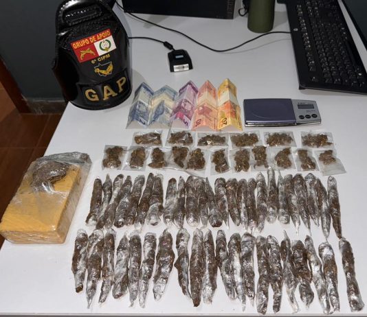 PM prende faccionado por tráfico de drogas e apreende 65 porções de maconha em Poconé