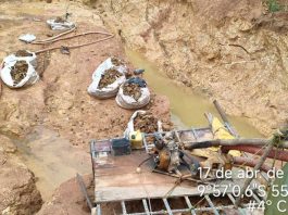 Polícia Militar prende homem e fecha garimpo ilegal em Novo Mundo