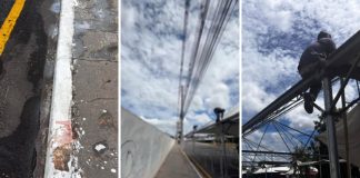Trabalhador sofre queda e bate a cabeça durante montagem de estrutura no Parque das Águas