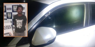 Homem é preso após arremessar pedra contra carro de PM e outros veículos na avenida do CPA