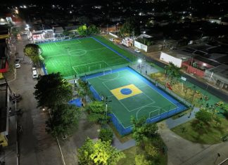 Prefeitura e Governo entregam campo e quadra no Três Barras e ampliam investimentos em espaços esportivos