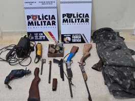 Força Tática prende homem por porte ilegal de arma de fogo após denúncia de violência doméstica