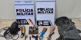 Força Tática prende homem por porte ilegal de arma de fogo após denúncia de violência doméstica