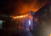 Incêndio de grandes proporções destrói anexo da Secretaria de Educação em Várzea Grande