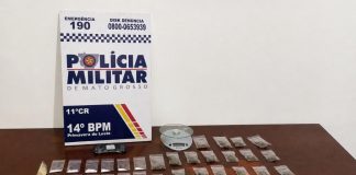 Polícia Militar prende homem com 68 porções de maconha e cocaína em Primavera do Leste