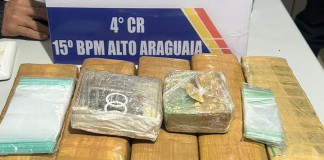 Polícia Militar e PRF prendem homem com seis quilos de drogas em Alto Araguaia