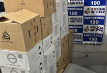 Polícia Militar prende homem com 14 caixas de produtos contrabandeados em cidade de MT