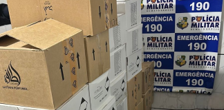 Polícia Militar prende homem com 14 caixas de produtos contrabandeados em cidade de MT