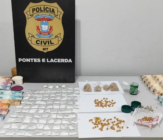 Polícia Civil prende 5 pessoas por tráfico de drogas em cidade de MT