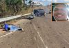 Colisão entre motocicleta e caminhonete deixa um morto e uma mulher gravemente ferida