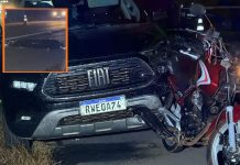 Motociclista morre após colisão com picape na BR-070 entre Livramento e Várzea Grande
