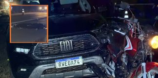 Motociclista morre após colisão com picape na BR-070 entre Livramento e Várzea Grande