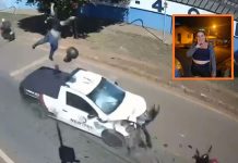 Entregadora morre após colisão frontal entre motocicleta e caminhonete em Rondonópolis