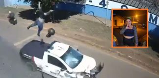 Entregadora morre após colisão frontal entre motocicleta e caminhonete em Rondonópolis