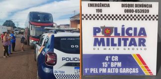 Passageiros contêm suspeito após tentativa de ataque a facadas dentro de ônibus de viagem