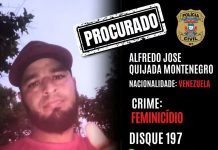 DHPP procura venezuelano suspeito de matar ex-companheira estrangulada em Cuiabá