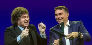 Postura de Milei passa a ser explorada por adversários de Flávio na disputa presidencial