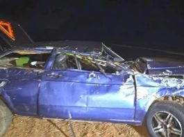 Grávida de oito meses morre em capotamento; motorista é preso após suspeita de embriaguez