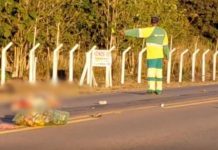 Catador de latinhas morre após ser atropelado por carreta na MT-208, no norte de Mato Grosso Crédito: reprodução
