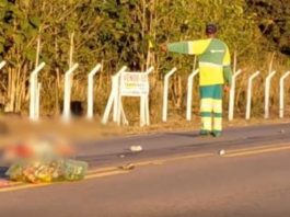 Catador de latinhas morre após ser atropelado por carreta na MT-208, no norte de Mato Grosso Crédito: reprodução