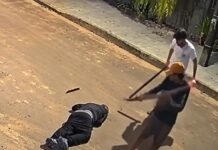 Câmera registra ataque a pauladas que matou homem de 50 anos em rua de MT