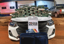 Motorista é preso em flagrante com 35 tabletes de pasta base de cocaína