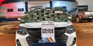 Motorista é preso em flagrante com 35 tabletes de pasta base de cocaína