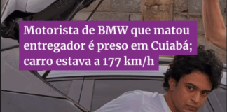 Motorista de BMW que atropelou e matou motociclista é preso em Cuiabá Reprodução