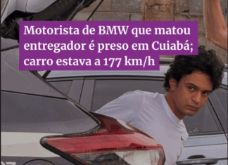 Motorista de BMW que atropelou e matou motociclista é preso em Cuiabá Reprodução