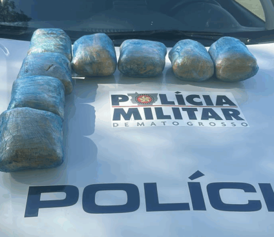 Polícias Militares de MT e Goiás prendem mulher e apreendem 25 quilos de skank em rodovia