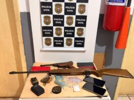 Polícia Civil prende suspeito por tráfico de drogas e apreende armas em cidade de MT