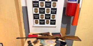 Polícia Civil prende suspeito por tráfico de drogas e apreende armas em cidade de MT